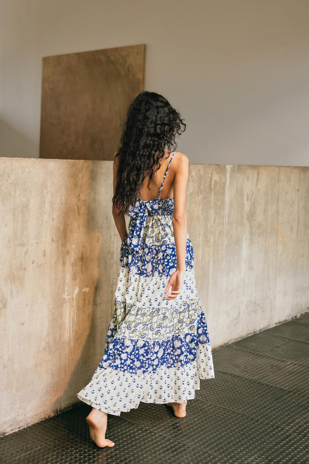 PATCHWORK PRINT PANEL DRESS - Zara фото 3