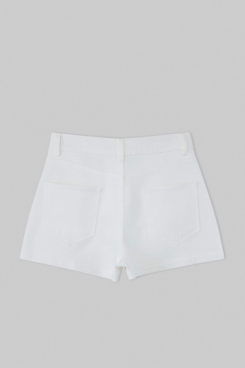 Beyaz Cep Detayl? Yuksek Bel Orta Esnek Mini Denim Sort TWOSS26SR00160 - Trendyolmilla фото 6