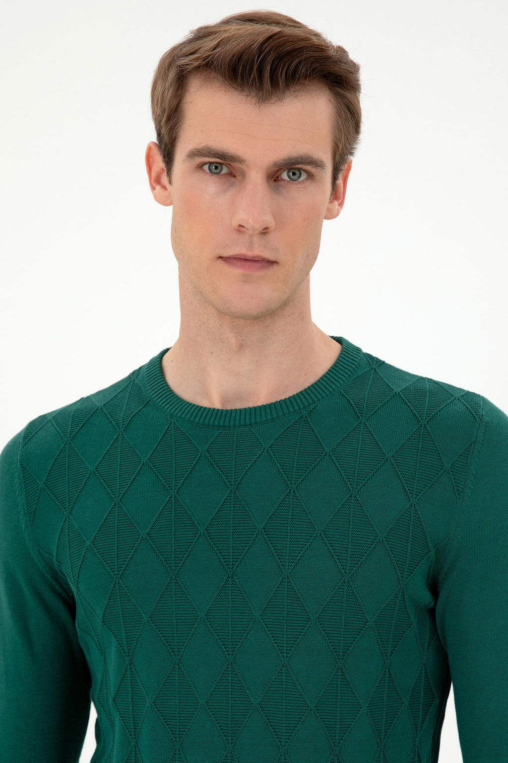 Мужской темно-зеленый свитер - U.s. polo assn фото 2