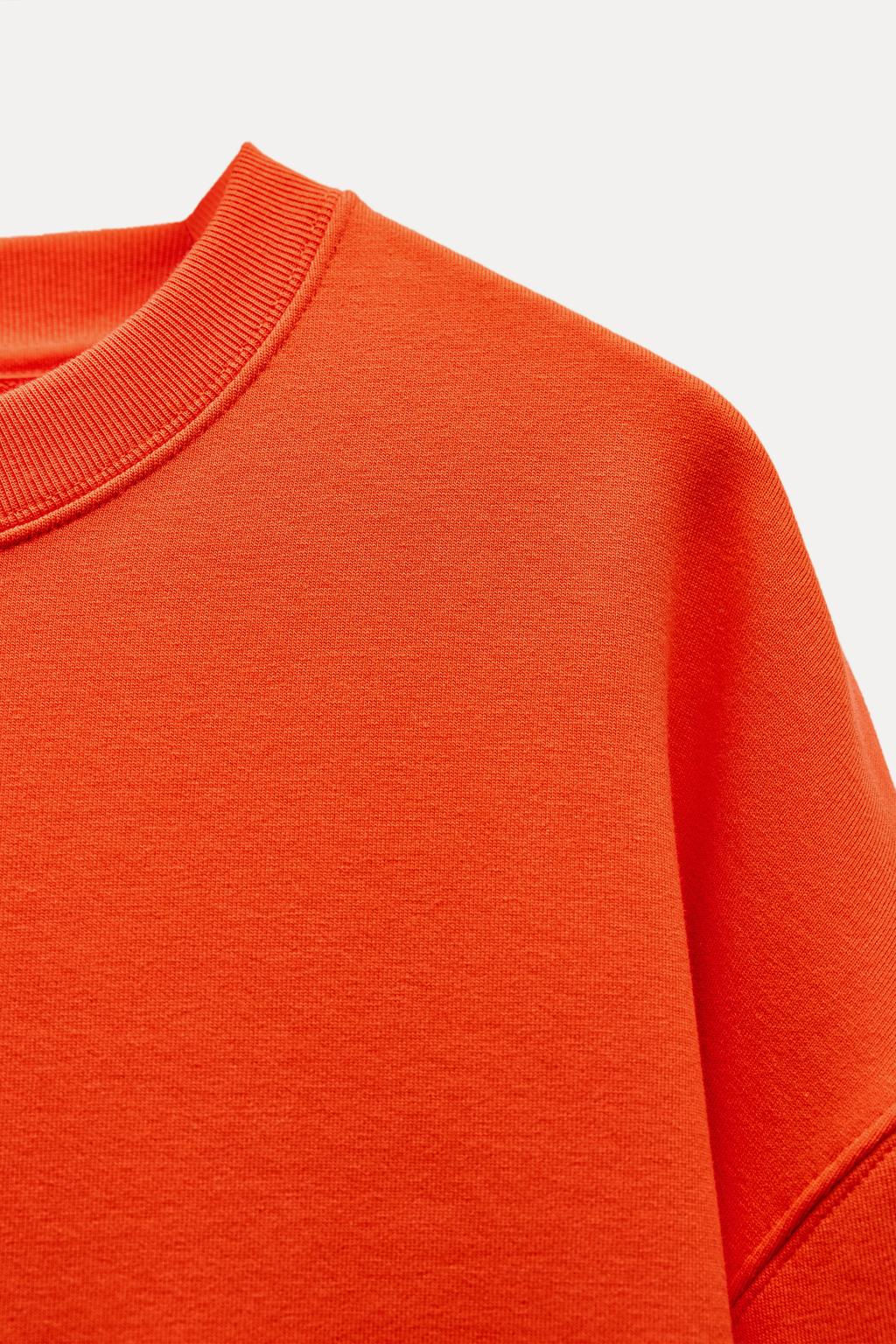 SOFT HEAVY COTTON SWEATSHIRT - Zara фото 25