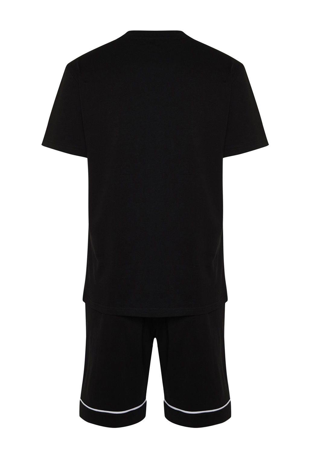 TRENDYOL MAN Gri Melanj Regular Fit Biyeli Orme Sortlu Pijama Tak?m? TMNSS24PT00021 - Trendyolmilla фото 8