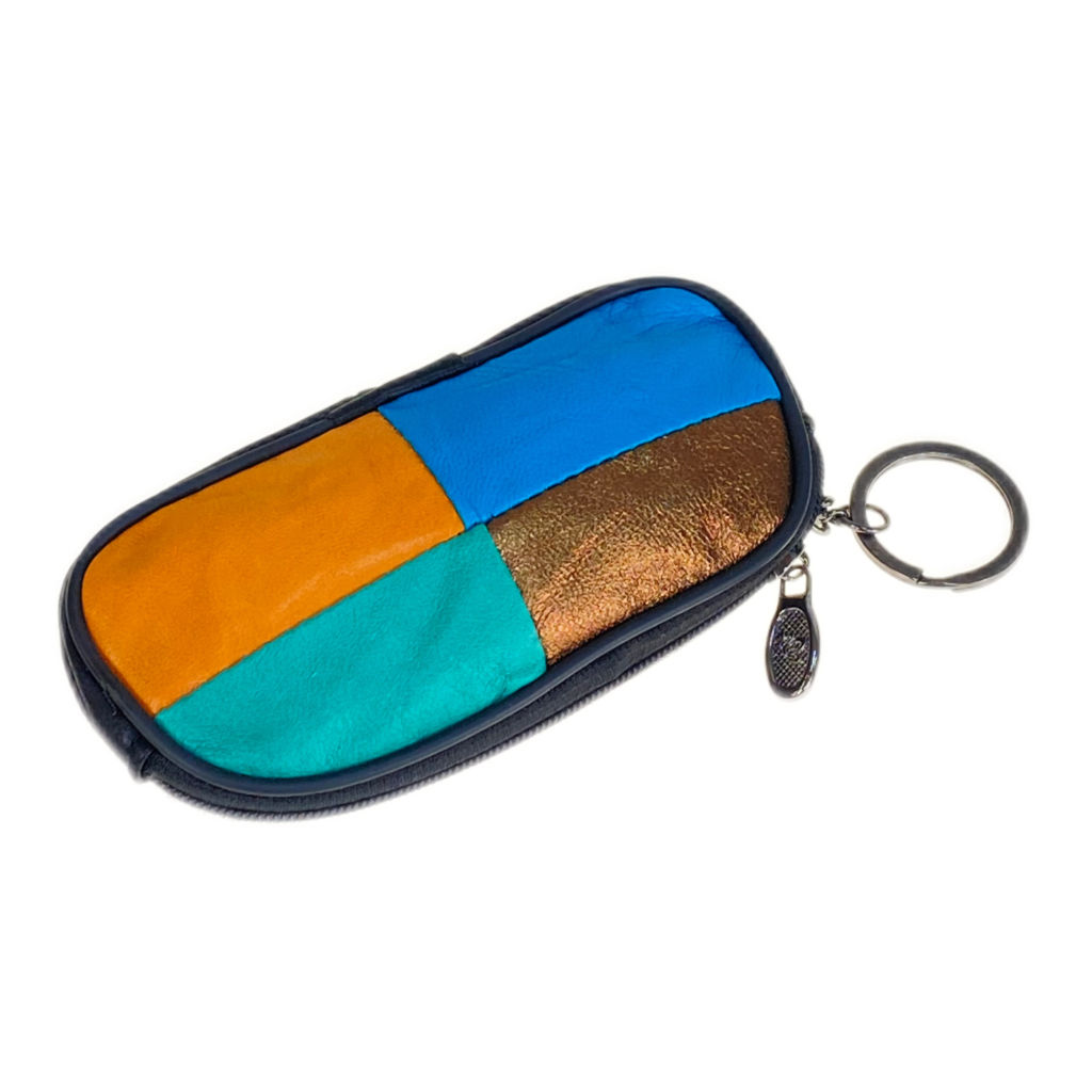 Ключница из натуральной кожи мультицвет