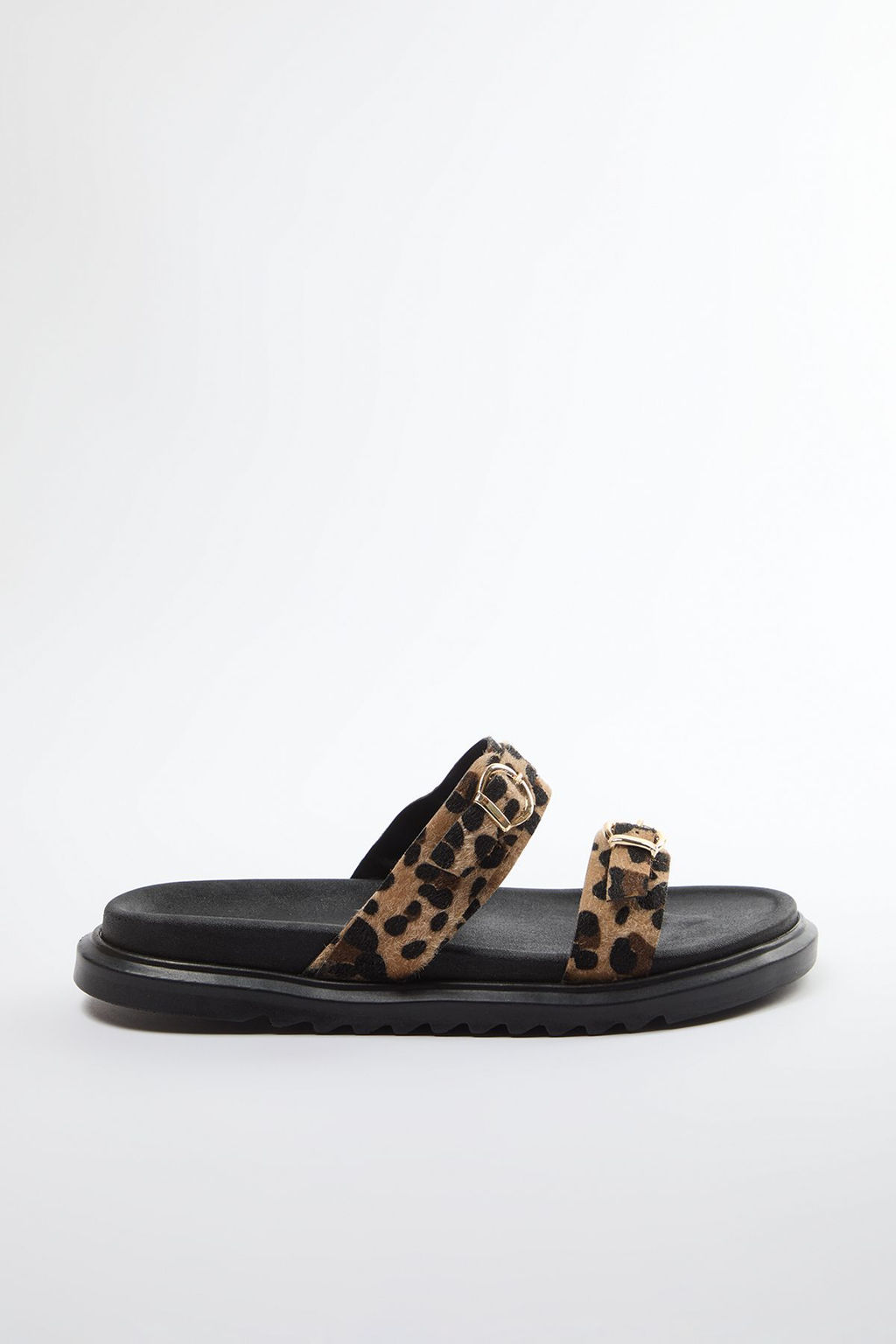 Trendyol Shoes Leopar Cift Tokal? Kahverengi Kal?n Taban Kad?n Terlik TAKAW25TE00009 - Trendyolmilla фото 10