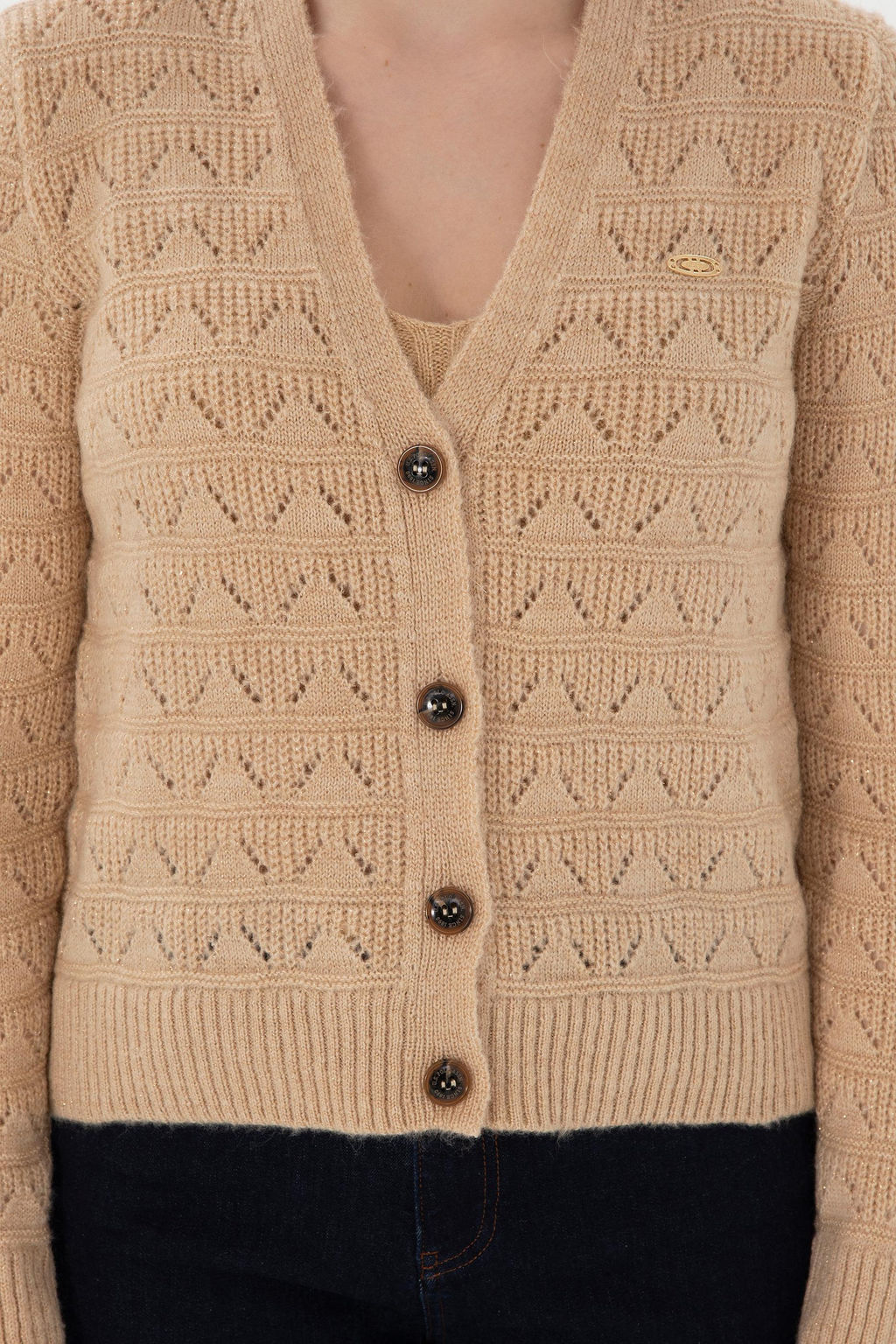 Женщина песчаная трикотаж кардиган Неожиданная скидка в корзине - U.s. polo assn фото 6