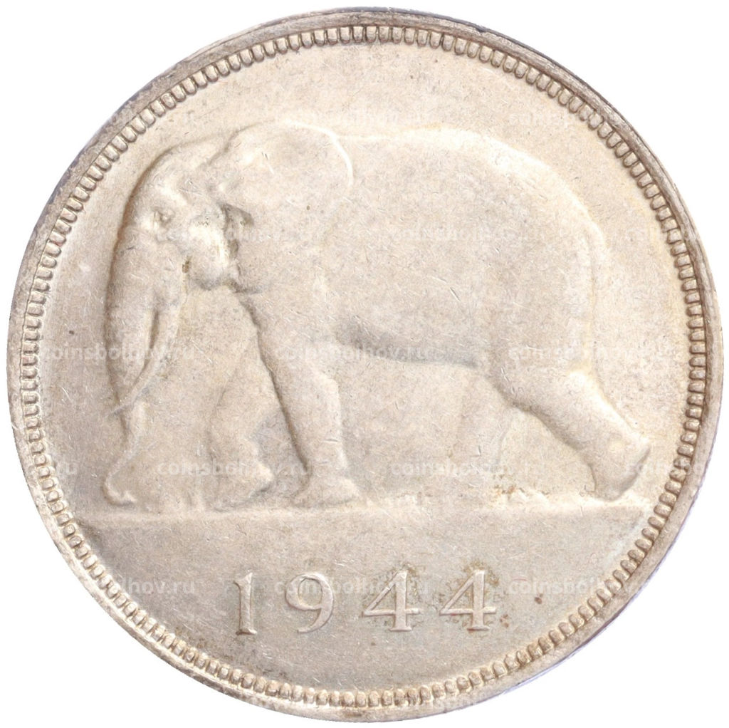 50 франков 1944 года Бельгийское Конго