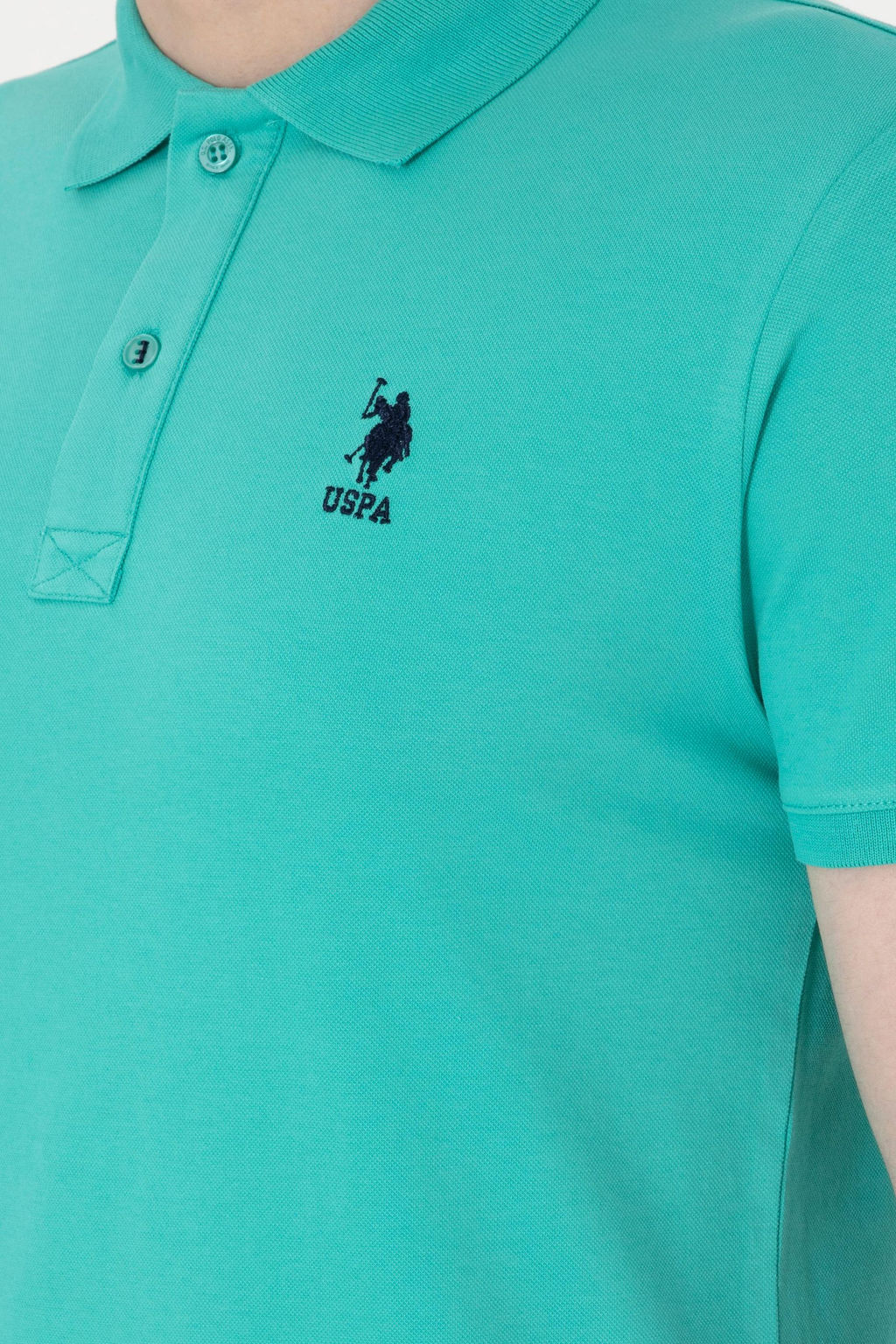 Erkek Slim Fit Polo Yaka Mint Basic Ti__rt - U.s. polo assn фото 7