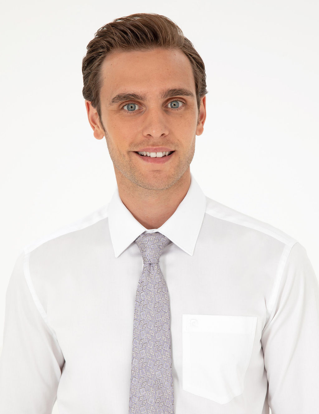 Beyaz Regular Fit Uzun Kollu Basic G_mlek - Pierre cardin фото 2