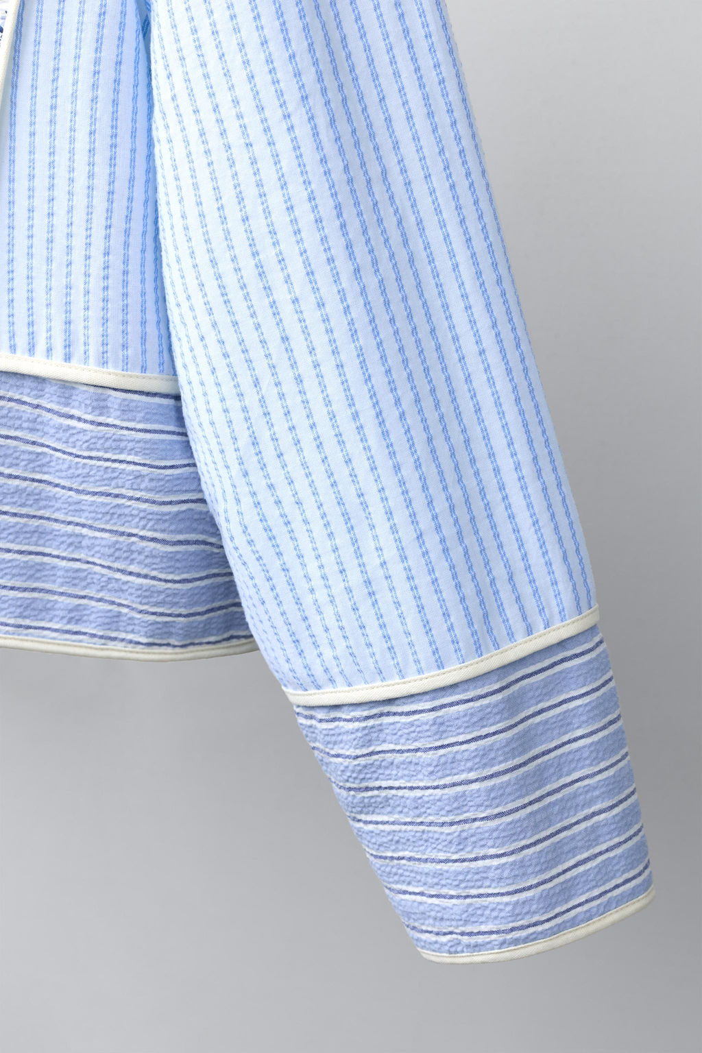 CAZADORA ACOLCHADA PATCHWORK / Azul / Blanco - Zara фото 7