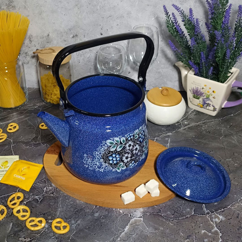Чайник для плиты 3,5л 1с26с синий. Голубика