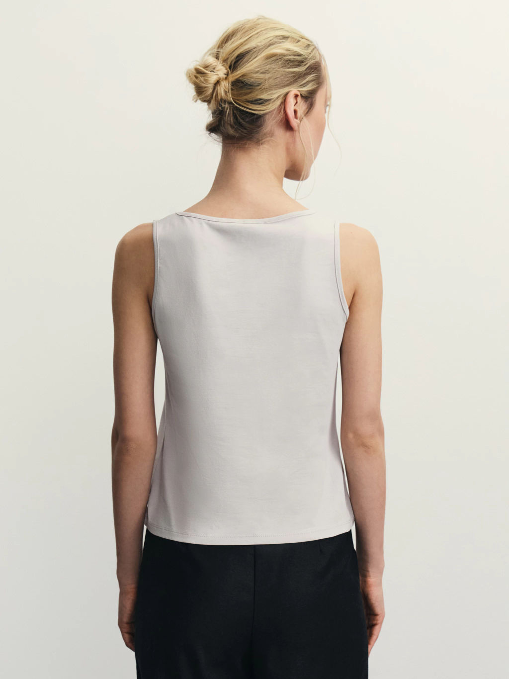 Базовый топ из эластичного хлопка / Zarina  фото 5