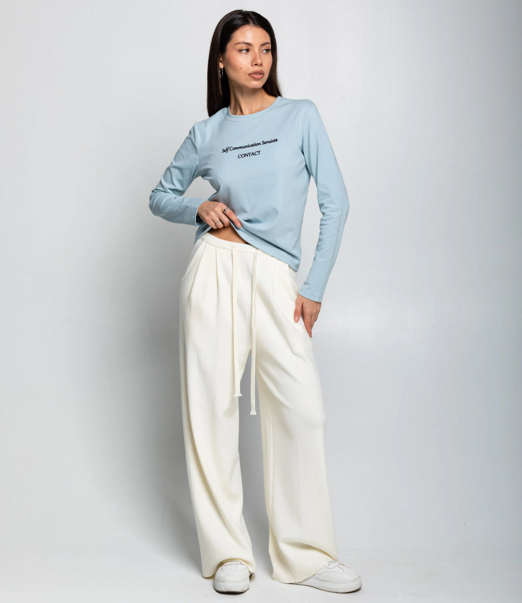 Лонгслив #КТ8923 (3), голубой - Dommod фото 4