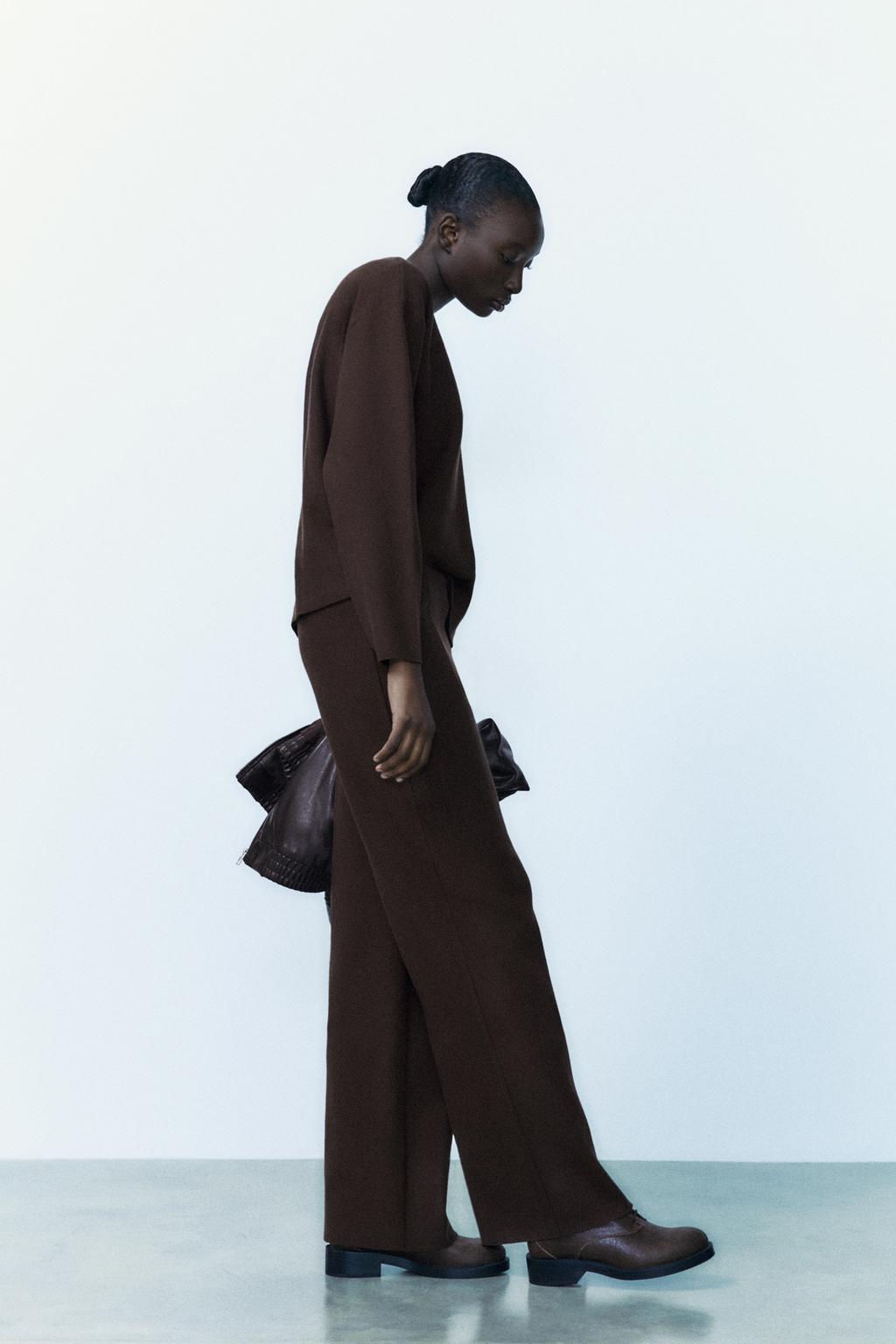 SOFT STRAIGHT-LEG TROUSERS - Zara фото 20