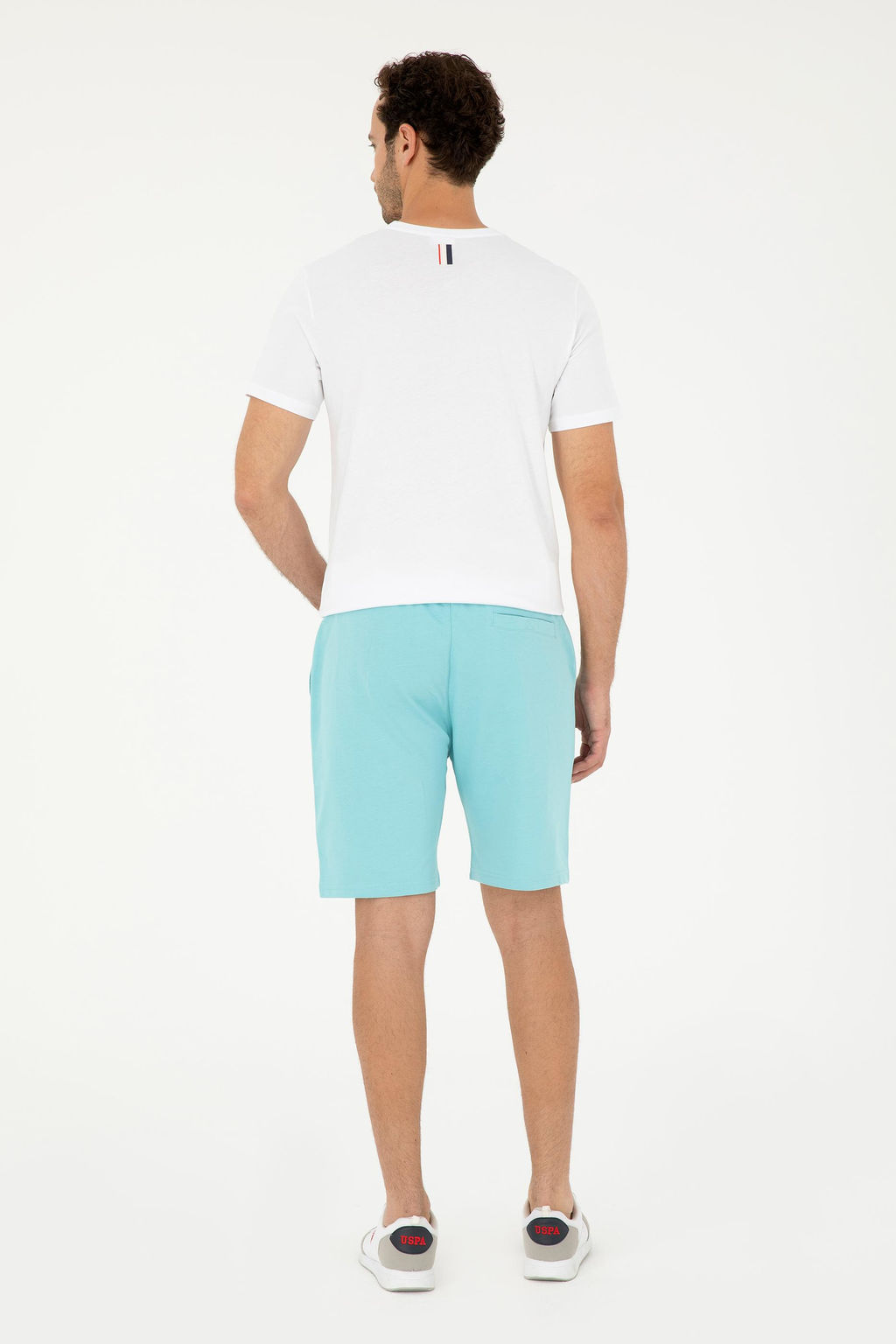 Мужские мятные трикотажные шорты - U.s. polo assn фото 4