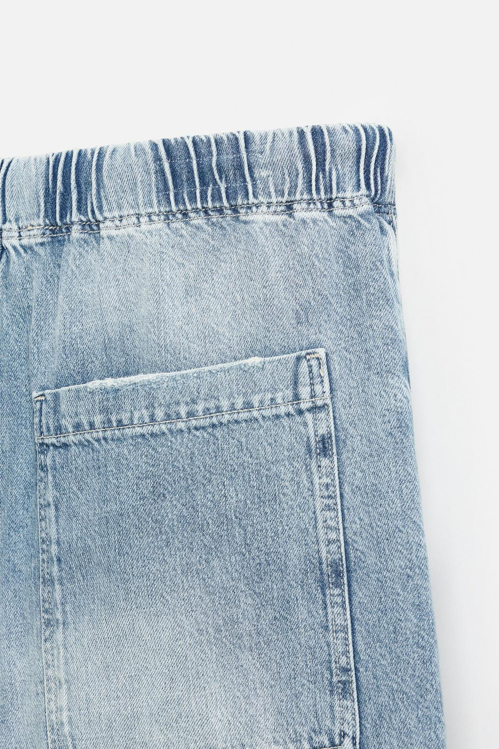 RELAXED FIT JOGGER WAIST JEANS - Zara фото 10