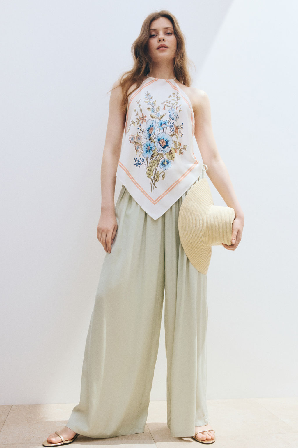 Pantal?n amplio con cord?n de ajuste - H&m фото 3