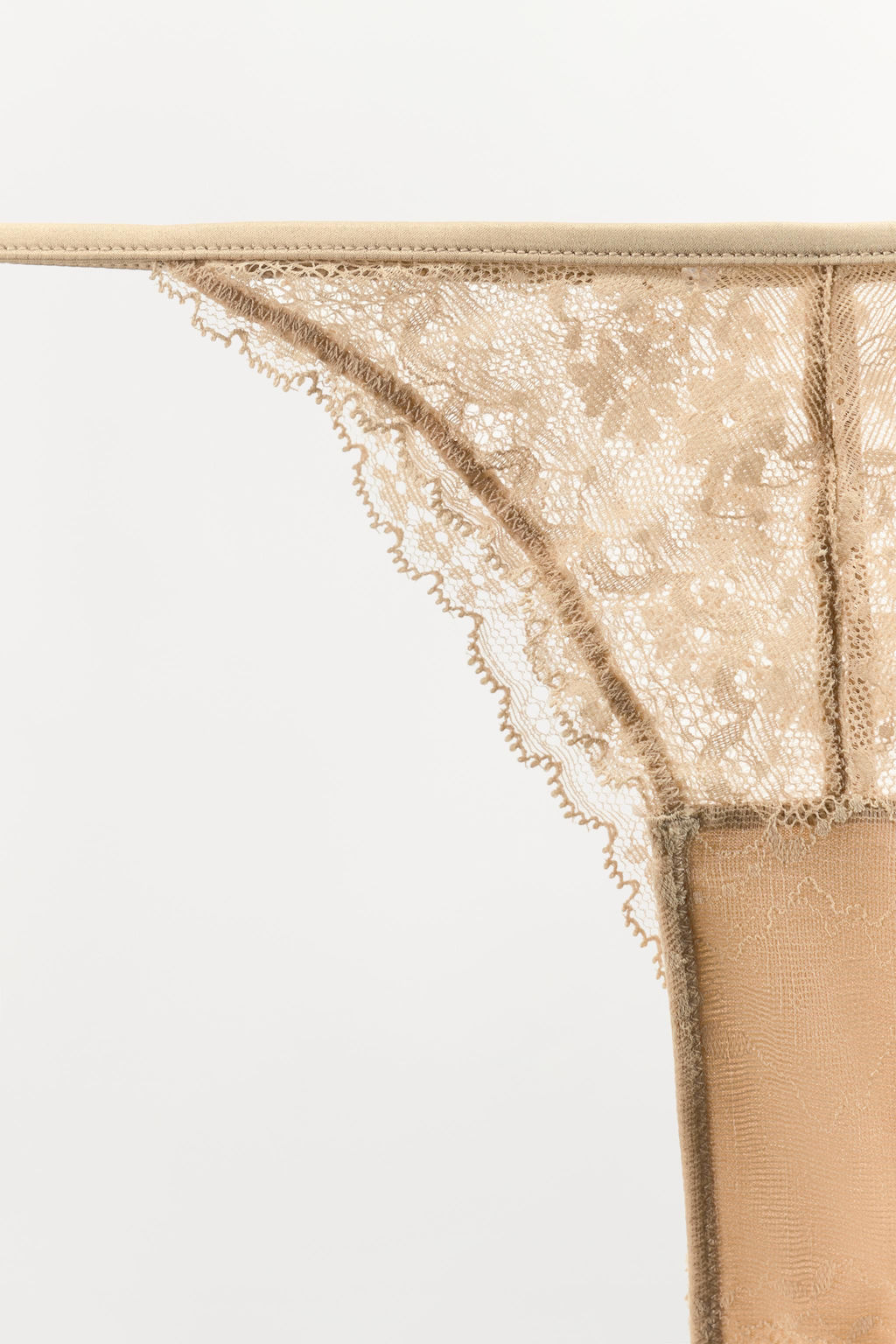 BRAGUITA ESCOTADA ENCAJE / Crudo - Zara фото 7