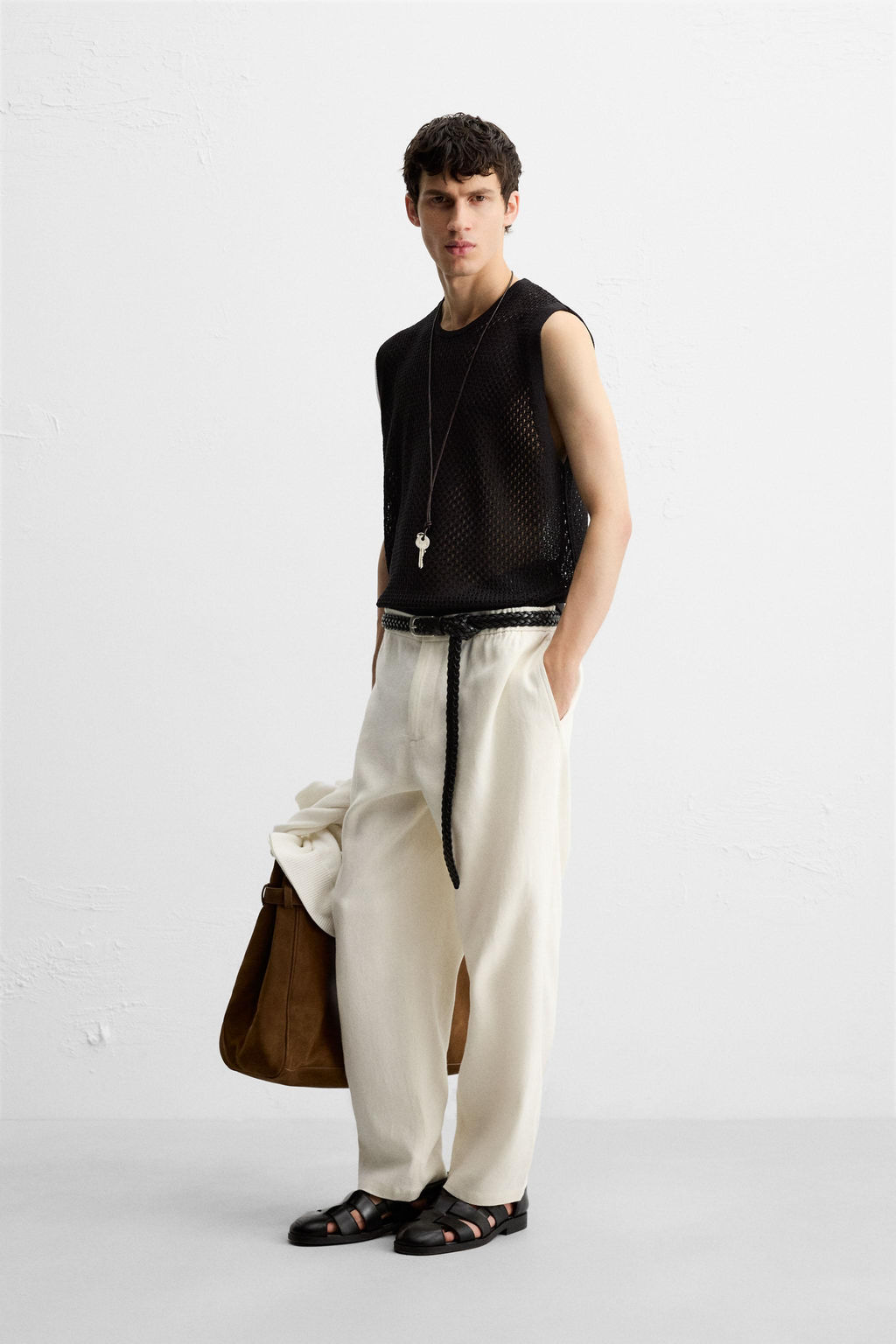 OPEN KNIT VEST - Zara фото 4