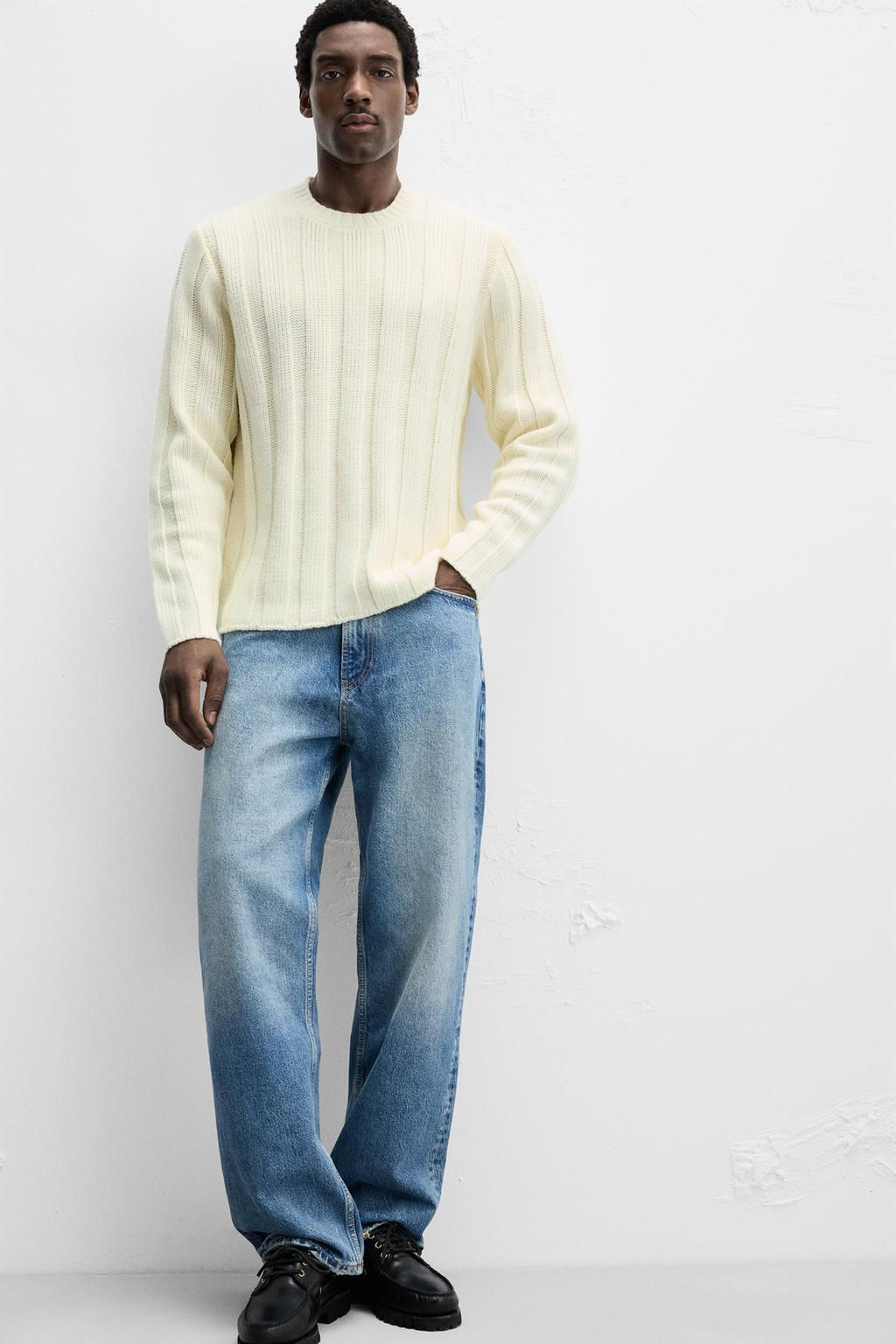 RIBBED TEXTURED SWEATER - Zara фото 6