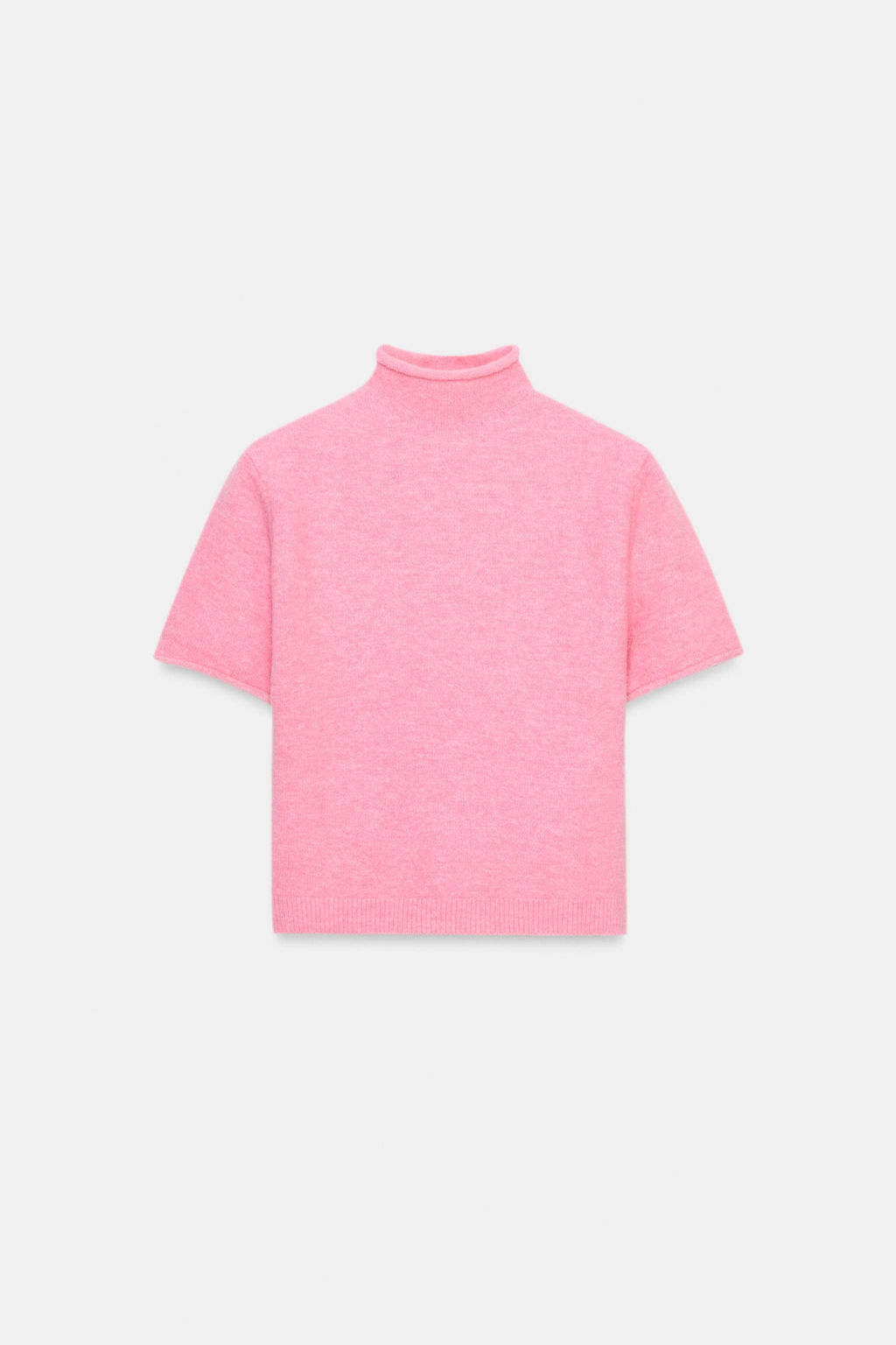 JERSEY MANGA CORTA PUNTO SOFT / Rosa - Zara фото 3