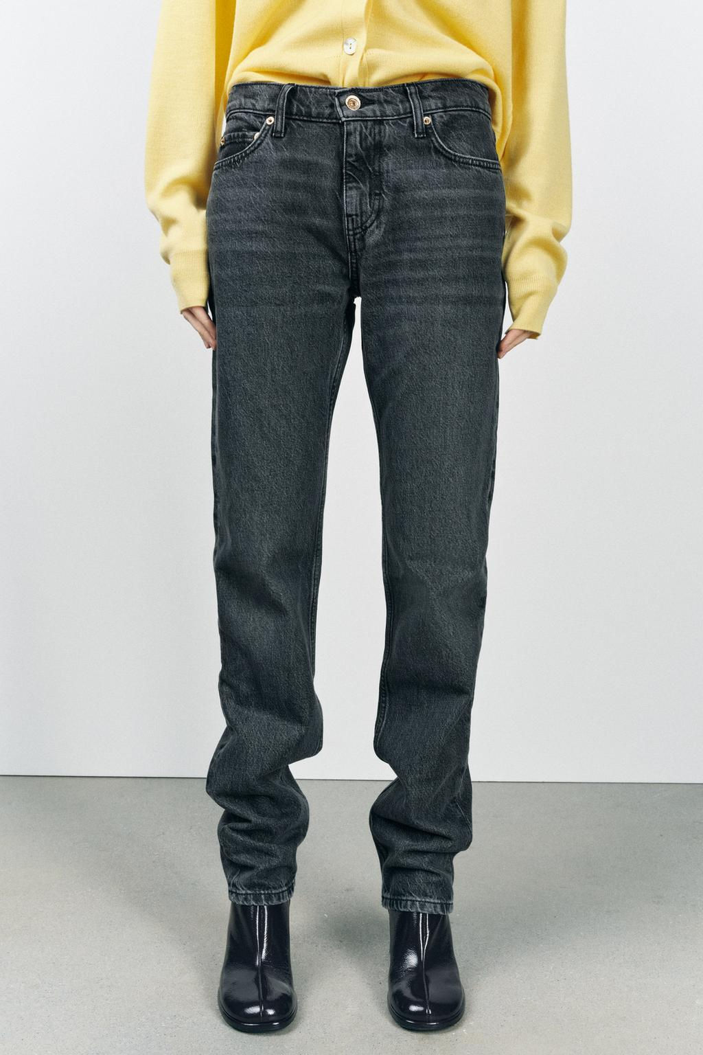 ZW COLLECTION STRAIGHT LOW-RISE JEANS - Zara фото 10