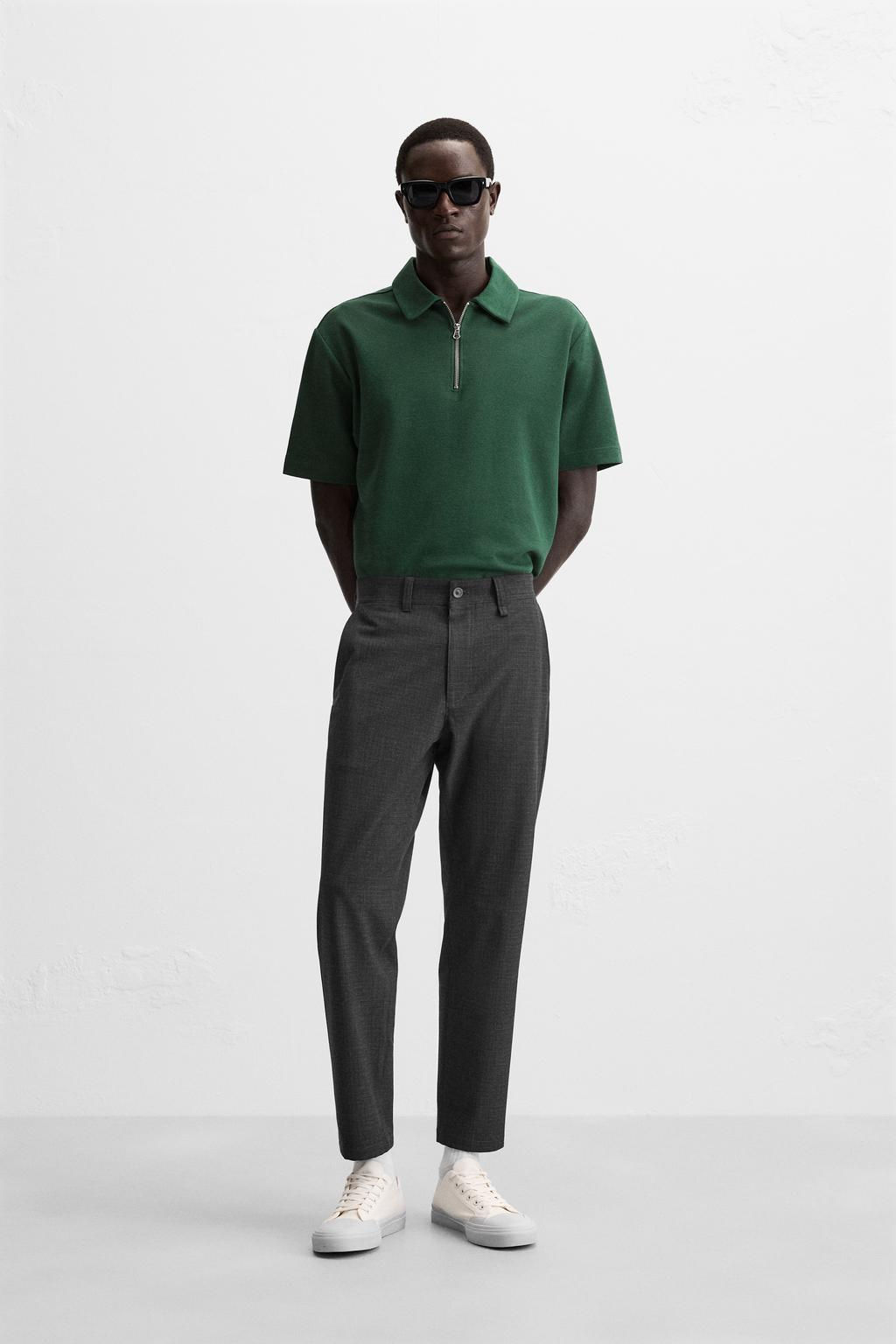 TEXTURED COMFORT TROUSERS - Zara фото 10