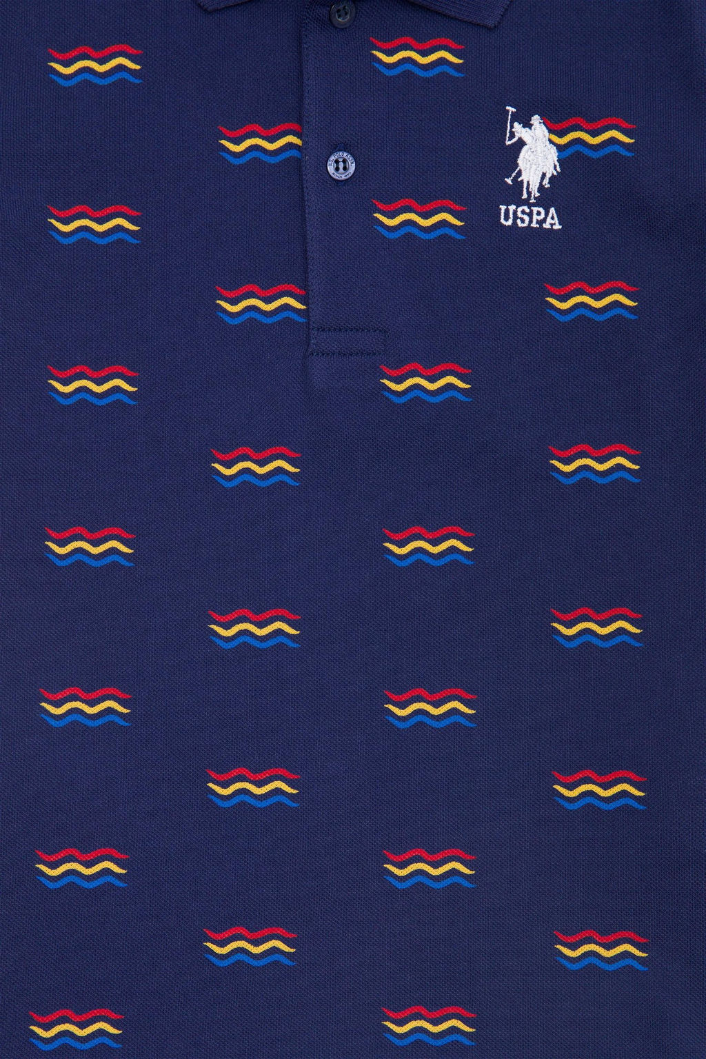 Темно-синяя футболка с воротником-поло для мальчика Неожиданная скидка в корзине - U.s. polo assn фото 4