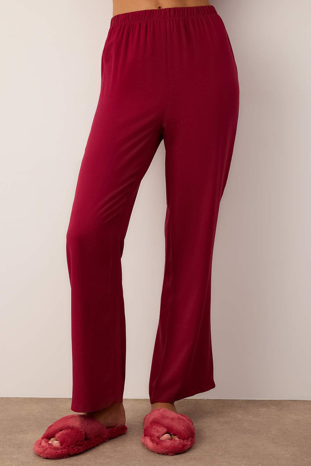 Bordo Duz Shally Dokuma Pijama Tak?m? THMAW26PT00147 - Trendyolmilla фото 3