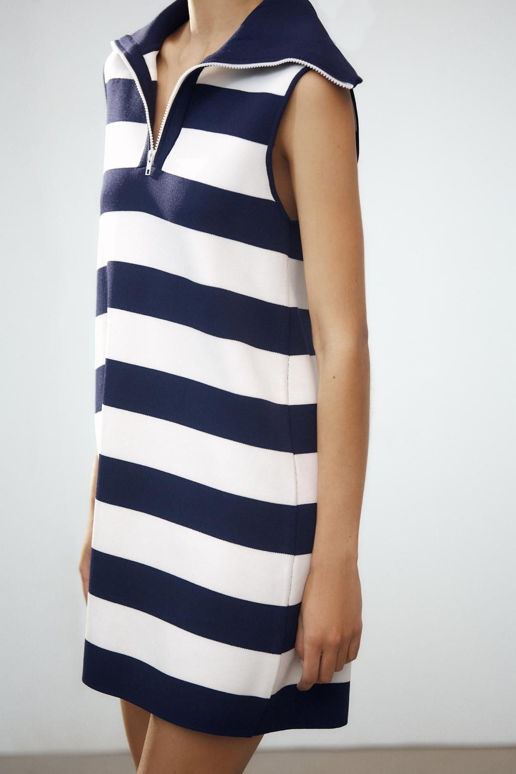 SHORT KNIT STRIPED DRESS - Zara фото 3