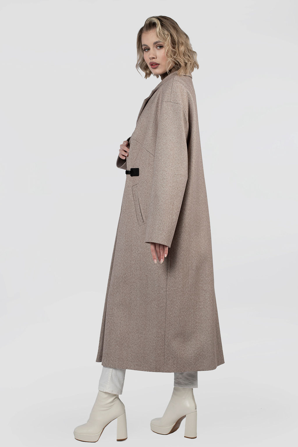 01-11847 Пальто женское демисезонное - El podio фото 4