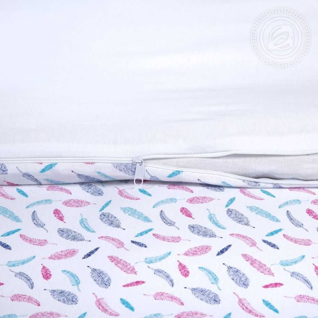 Пододеяльник трикотажный на молнии Перышко 145х215/1 шт. - 145х215 Трикотаж