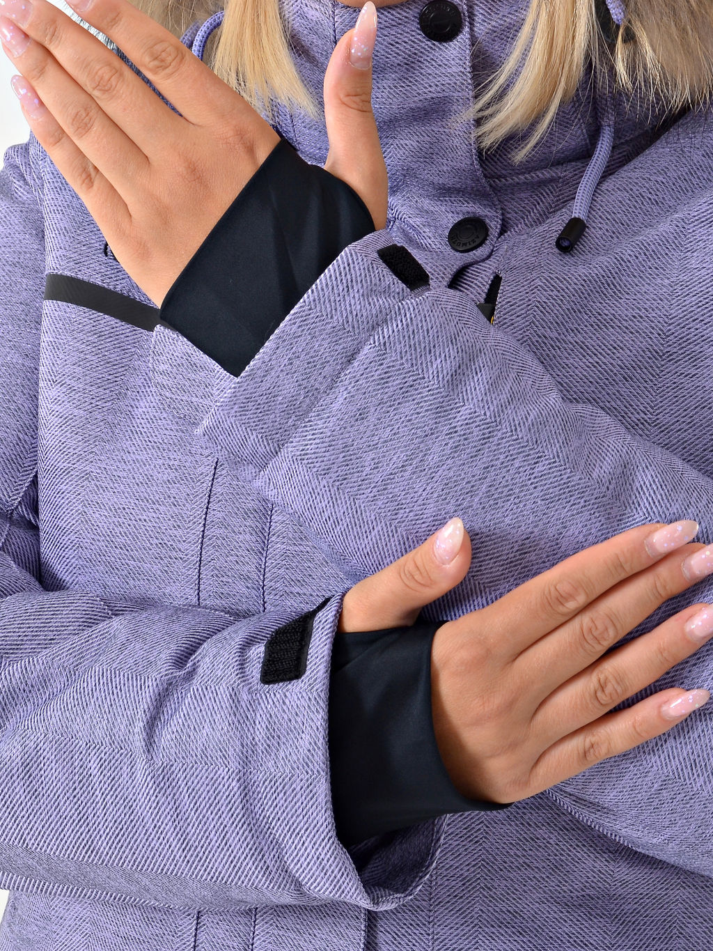 Женская городская парка / куртка Azimuth В 221/21864-1_79 Лавандовый (БР)  фото 3