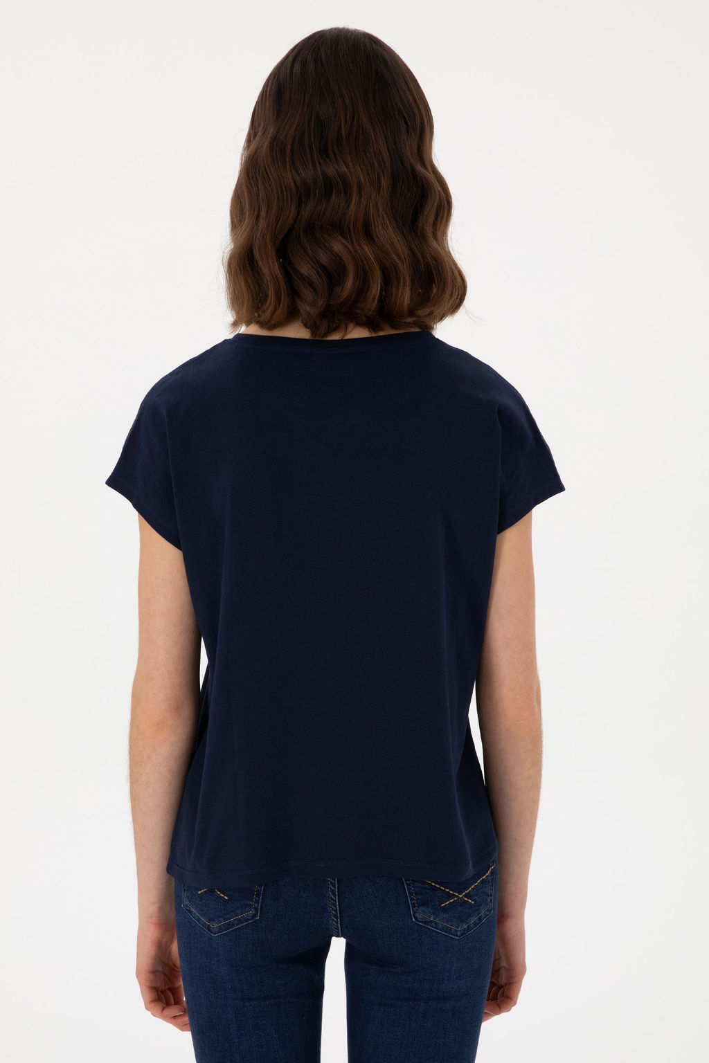 Kad_n Lacivert Ti__rt Sepette S_rpriz _ndirim - U.s. polo assn фото 5