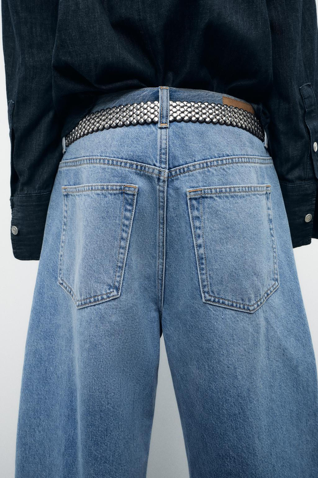 TRF CURVE TAPERED HIGH-WAIST JEANS - Zara фото 4