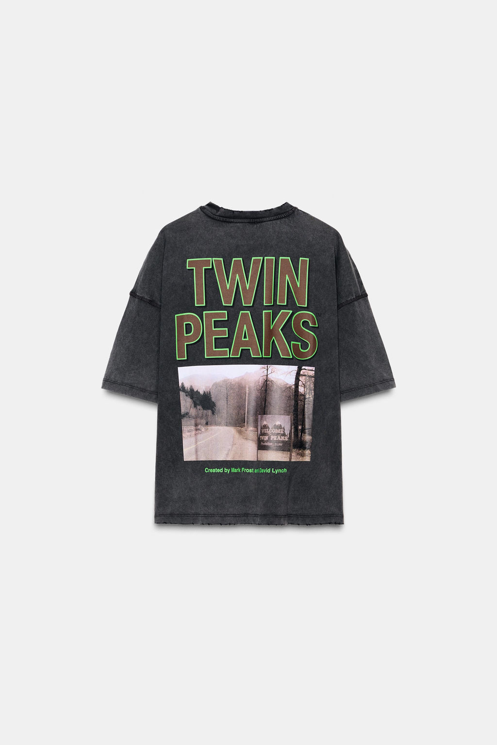 TWIN PEAKS METALLIC PRINT T-SHIRT - Zara фото 4