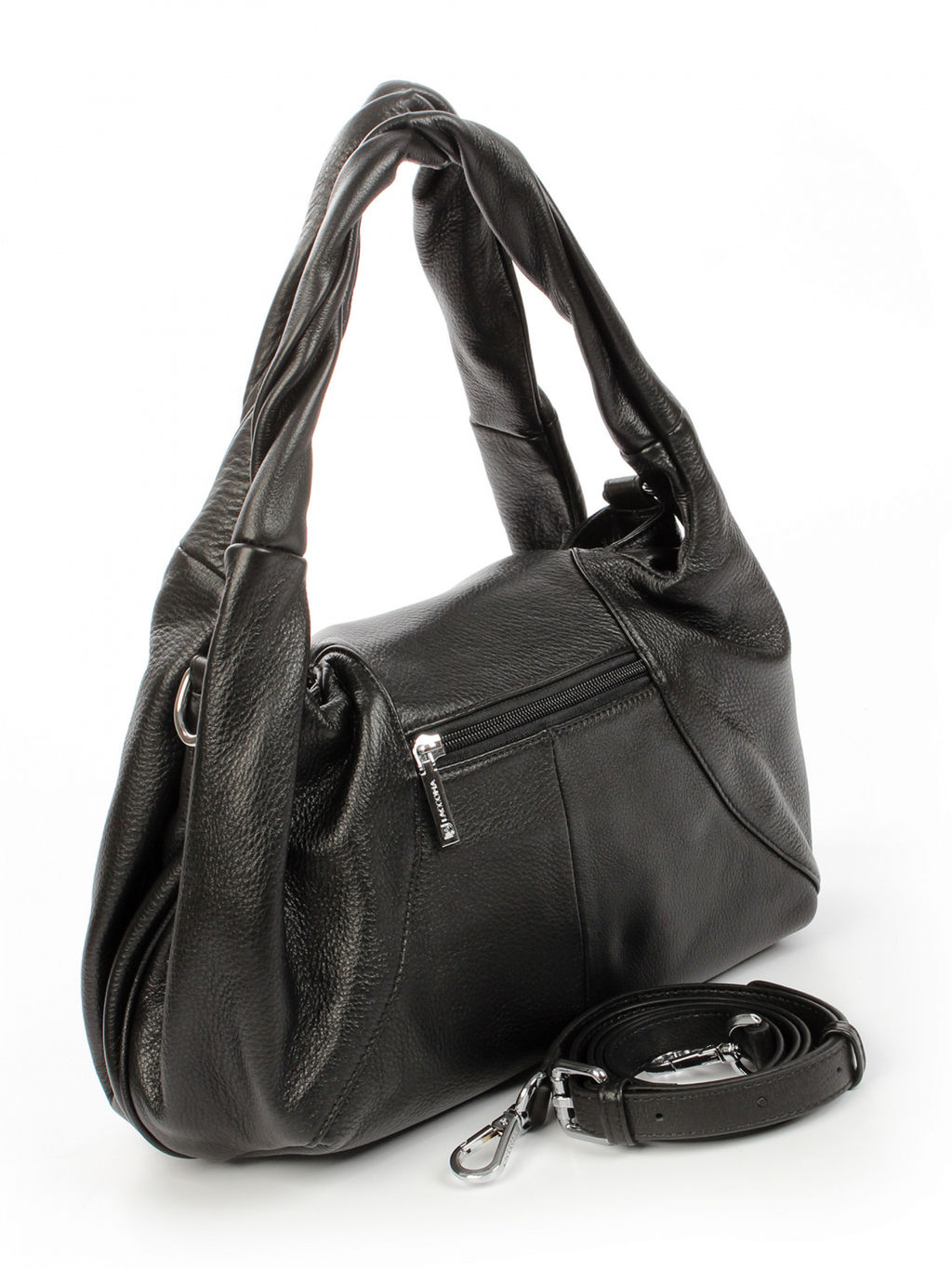 LACCOMA сумка АУ4748-черный натуральная кожа хлопок