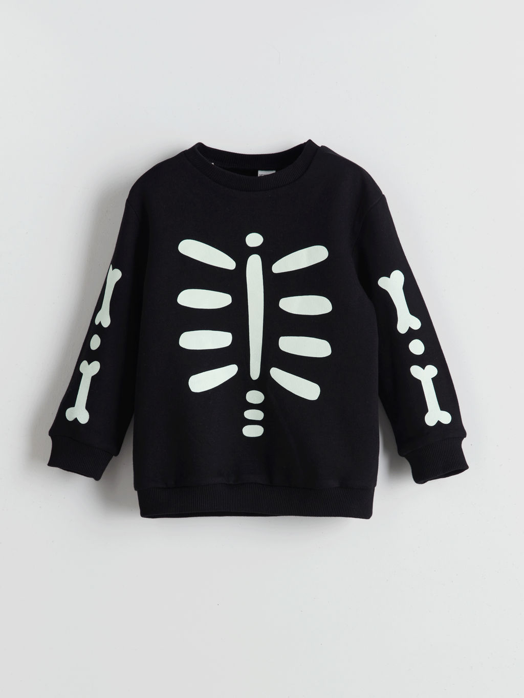 H12 Bisiklet Yaka Uzun Kollu Erkek Bebek Sweatshirt