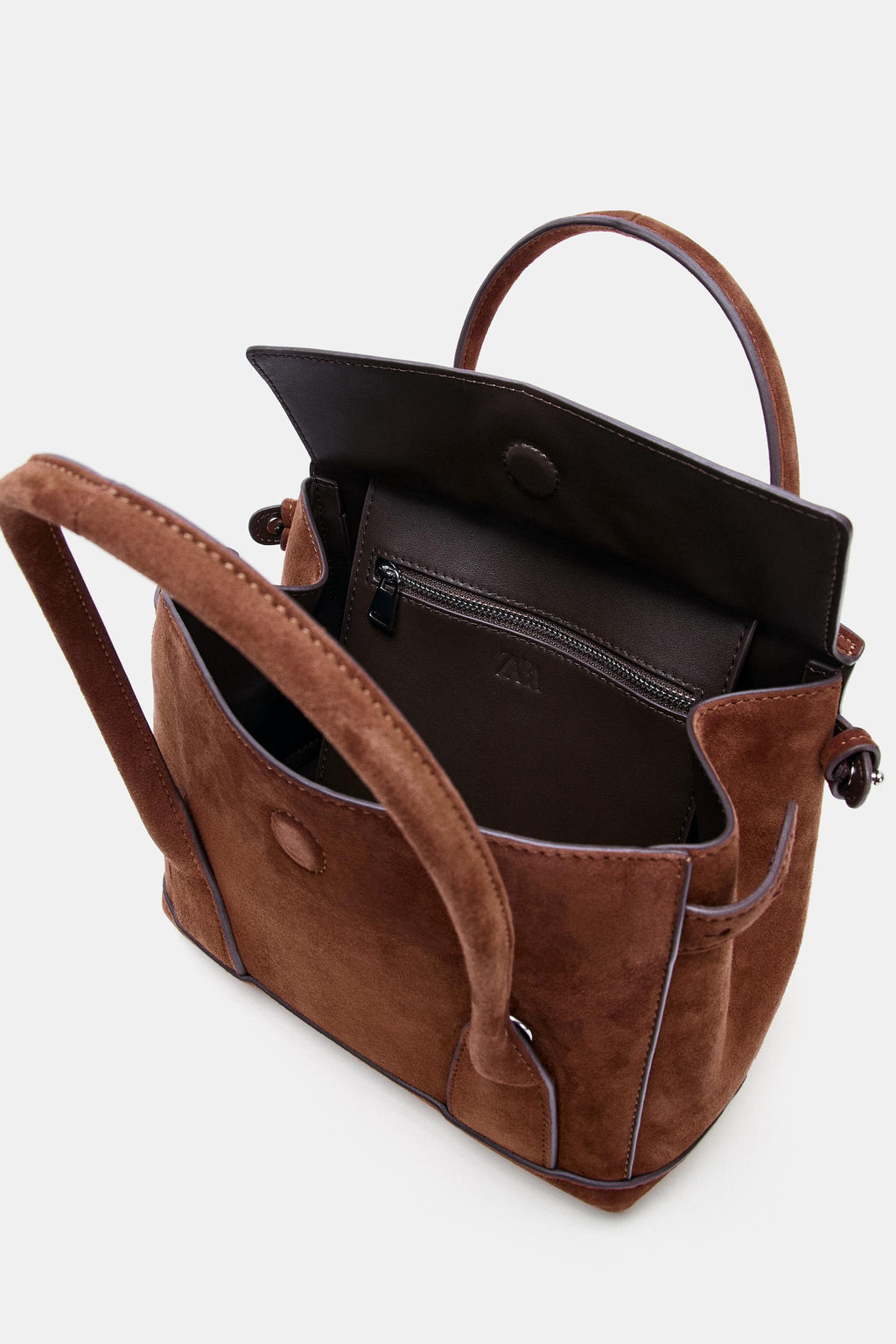 LEATHER MINI CITY BAG - Zara фото 6