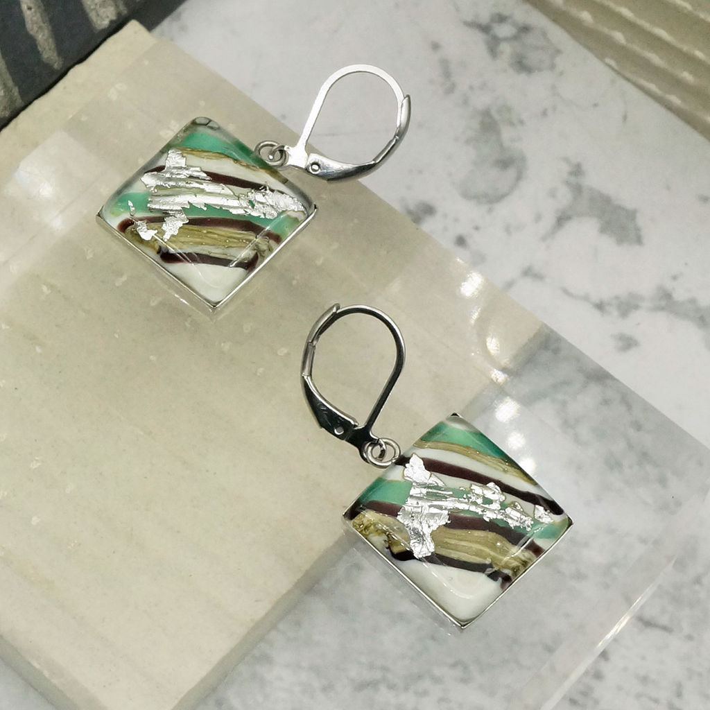 Серьги из муранского стекла ELEGANT ACCENT LS2985 - Vloes фото 2