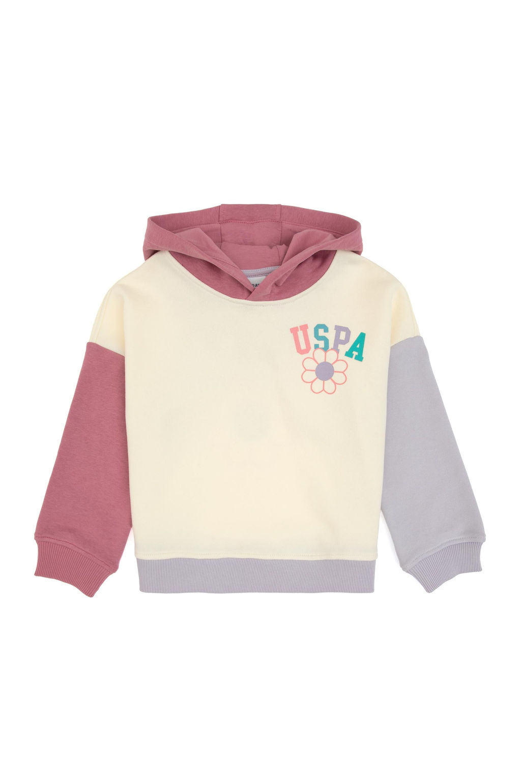 K_z _ocuk Pembe Kap__onlu Sweatshirt - U.s. polo assn фото 2
