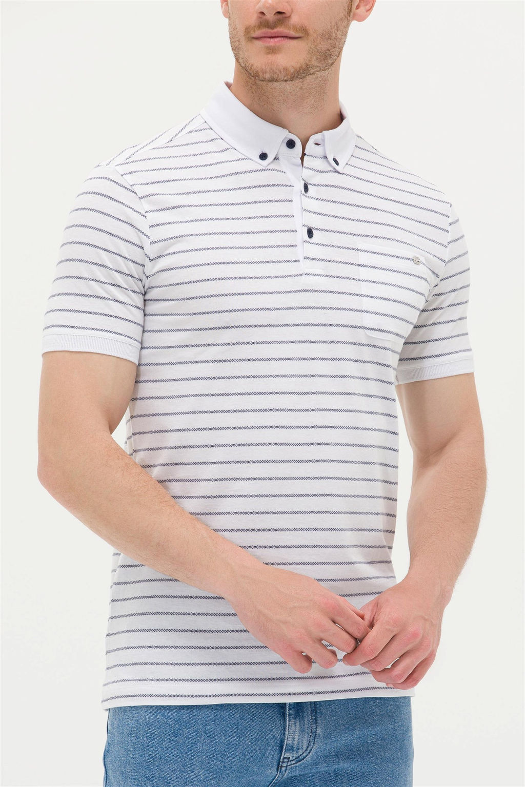 U. S. Polo Assn Мужская белая футболка с воротником-поло Неожиданная скидка в корзине - U.s. polo assn фото 6