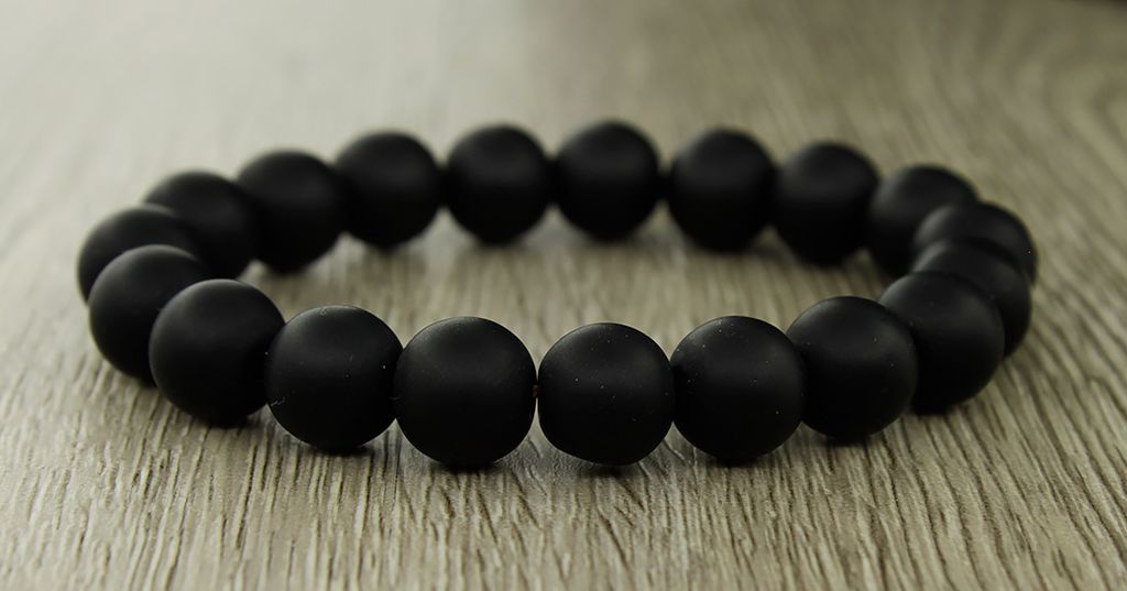 Шунгит черный 10мм, браслет Классика длина 17см - Agat77 фото 2