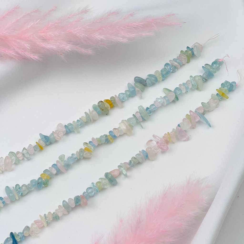 Бусины для украшений из Берилла микс крошка - Радуга самоцветов фото 3