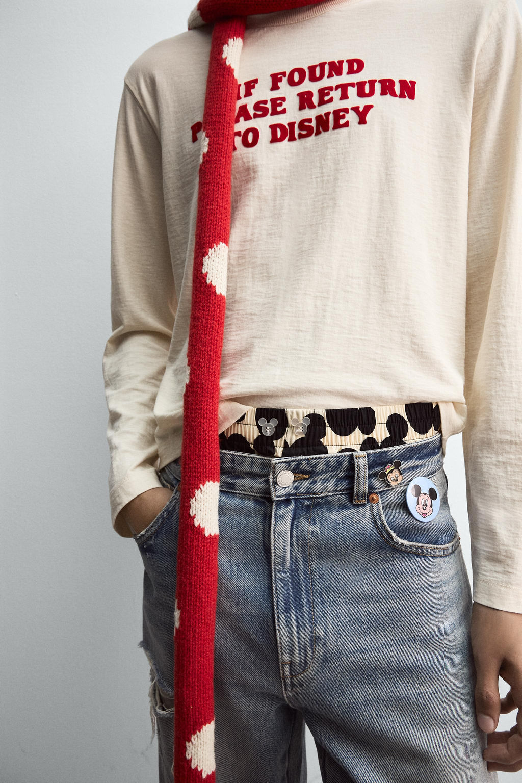 SLOGAN T-SHIRT HARRY LAMBERT FOR ZARA X DISNEY