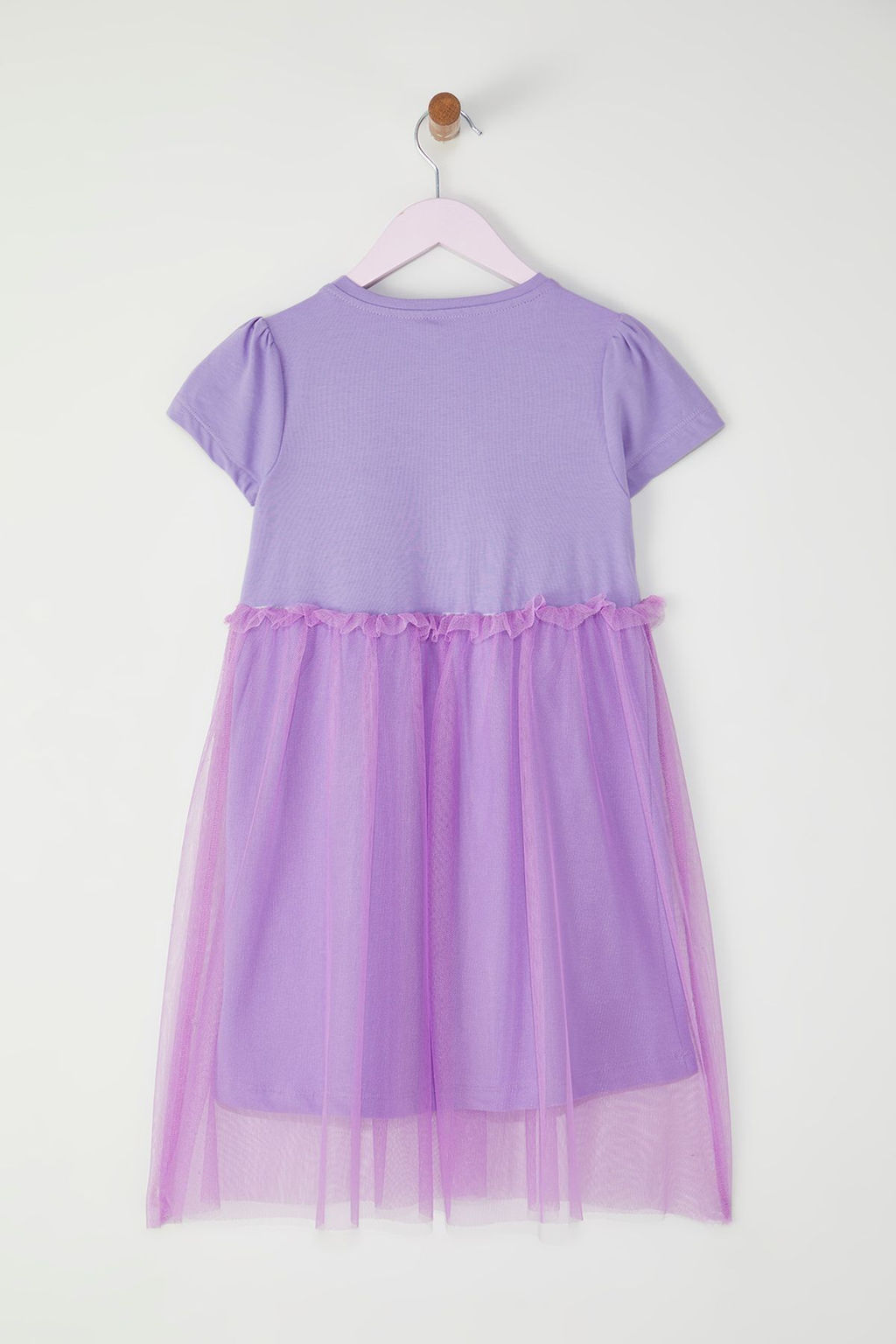 Ekru Pamuklu K?z Cocuk Basic K?sa Kol Mini Tutulu Bayraml?k Dokuma Elbise TKDSS25EL00075 - Trendyolmilla фото 8