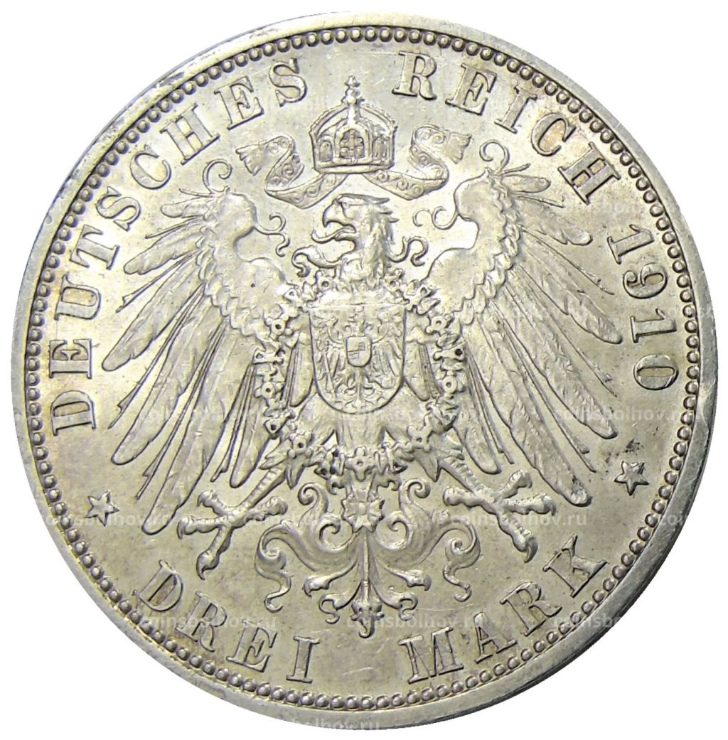 3 марки 1910 года A Германия (Гессен)