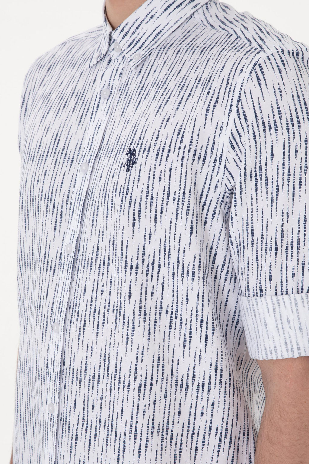 Erkek Beyaz Uzun Kollu G_mlek Sepette S_rpriz _ndirim - U.s. polo assn фото 7