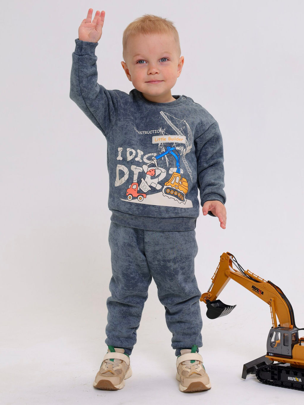 Свитшот(толстовка) с начесом для мальчика Футер - Оптима фото 7