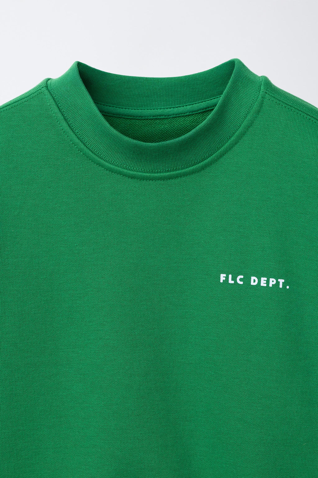 SUDADERA MANGA CORTA TEXTO RELIEVE / Verde - Zara фото 3