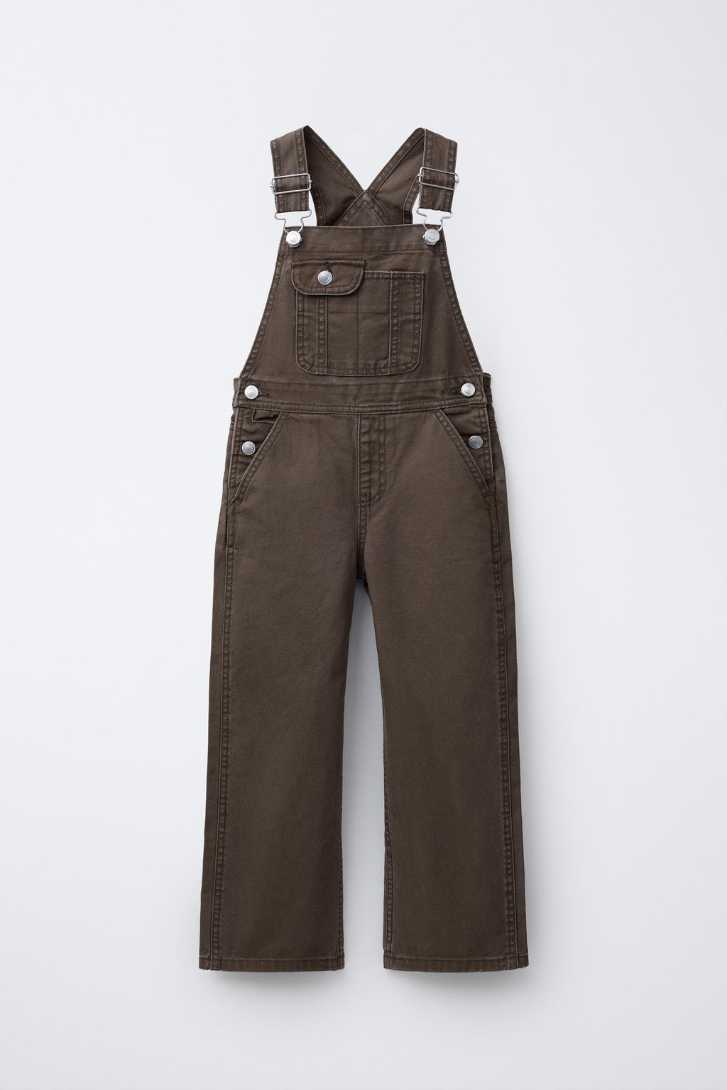 LONG DENIM DUNGAREES - Zara фото 11
