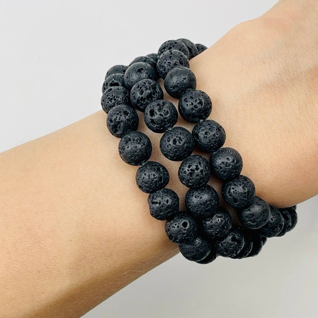 Бусины для украшений из Лавы 38 см